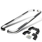 99-16 Ford F-250 F-350 Super Duty Crew Cab 3" Round Nerf Bars Silver