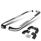 99-16 Ford F-250 F-350 Super Duty Crew Cab 3" Round Nerf Bars Silver