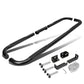 Universal 3" Round Nerf Bar / Step Bar - 90 Degree - Black