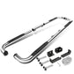 Universal 3 Inch Round 90 Degree Nerf Bar Step Bar Silver