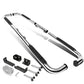 Universal 3 Inch Round 90 Degree Nerf Bar Step Bar Silver