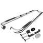 Universal 3 Inch Round 90 Degree Nerf Bar Step Bar Silver