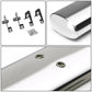2004-2014 Ford F-150 SuperCab 4" Oval Nerf Bars - Silver