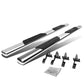 04-08 Ford F-150 SuperCab 5" Oval Straight Nerf Bars Silver