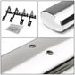 09-14 Ford F-150 Super Cab 5" Oval Straight Nerf Bar Silver