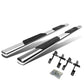 2001-2003 Ford F-150 SuperCrew 5" Oval Straight Nerf Bars - Silver