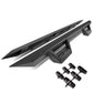 2007-2016 Jeep Wrangler 4-Door Step Down Nerf Bars - Black