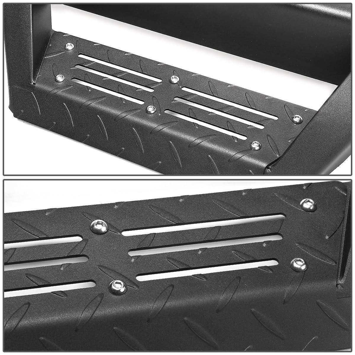 2007-2016 Toyota Tundra Extended Cab Step Down Running Boards Black
