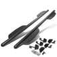 2015-2017 Ford F-150 Crew Cab 3" Round Extended Step Bars - Matte Black