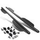 2015-2017 Ford F-150 Crew Cab 3" Round Extended Step Bars - Matte Black