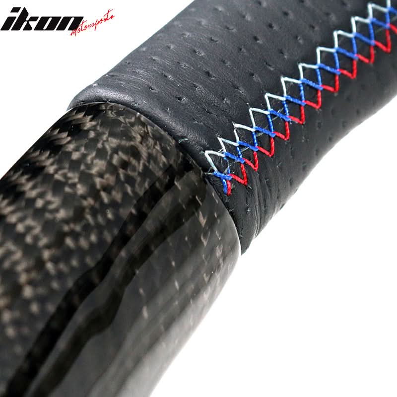 2015-2021 BMW Steering Wheel Matte Carbon Fiber + Perforated Leather