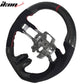 2015-2017Â Ford Mustang V3 Steering WheelMatte CF Synthetic Suede Red R