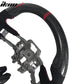 2015-2017Â Ford Mustang V3 Steering WheelMatte CF Synthetic Suede Red R