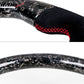 2018-2023 Ford Mustang V1 Steering Wheel w/ Red Stitching Carbon Fiber