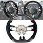 2018-2023 Ford Mustang V1 Steering Wheel w/ Red Stitching Carbon Fiber