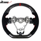 2015-2021Â Subaru WRX STI Steering Wheel Red Stitch Line CF Alcantara