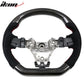 2015-2021 Subaru WRX STI Steering Wheel Red Stitch Matte CF Synthetic