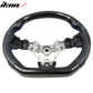 2015-2021 Subaru WRX STI Steering Wheel Matte CF + Perforated Leather