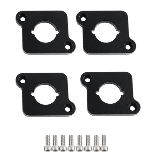VW / Audi 1.8T 20V to 2.0 TFSI / R8 Coilpack Adapter Plate Set Billet Aluminum (Silver) for A3 / S3 / A4 / A6 / TT MK1 / Golf MK4 / GTI / Jetta / Beetle / Passat 1996 - 2011