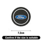 Ford Silicone Anti-Slip Car Coaster / Cup Mat for Focus MK2 / MK3 / MK4 / MK5, Fiesta MK7, Mondeo MK4 & Fusion (1-2 Piece Set)