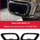 BMW X7 Black Knight Style Exhaust Tip Tail Throat Decorative Cover (Single Hole / Outer Frame)