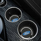 Ford Silicone Anti-Slip Car Coaster / Cup Mat for Focus MK2 / MK3 / MK4 / MK5, Fiesta MK7, Mondeo MK4 & Fusion (1-2 Piece Set)