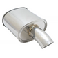 Megan Racing Universal Exhaust M-FG SINGLE Curved Muffler - MR-MU-MFG