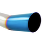 Megan Racing Universal 3" to 4" VIP Exhaust Tips Single Blue Tip – Inlet 75mm Outlet 110mm Length 600mm