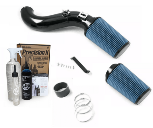 Rudy's Cold Air Intake w/ Oiled Filters Cleaning Kit For 13-16 Chevrolet GMC 6.6L LML Duramax