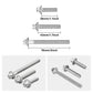 BMW Engine Oil Filter Housing Bolt Kit 3-Piece (M8 x 28mm / 43mm / 78mm) for N20 / N26 / N51 / N52 / N53 / N54 / N55 / S55 Engines (Replaces 11427540759 / 11427540758 / 11427540763)