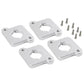 VW / Audi 1.8T 20V to 2.0 TFSI / R8 Coilpack Adapter Plate Set Billet Aluminum (Frosted Silver) for A3 / S3 / A4 / A6 / TT MK1 / Golf MK4 / GTI / Jetta / Beetle / Passat 1996 - 2011