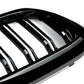 Gloss Black Double Slat Kidney Grille for BMW 5 Series G30 G31 520i 530i 540i M5 (2017–2020) – Front Racing Grilles Upgrade