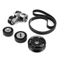 BMW N54 Engine Drive Belt Tensioner & Idler Pulley Kit with Billet Aluminium Power Steering Pulley for E82 / E88 135i & E90 / E91 / E92 / E93 335i / 335xi 2007 - 2010