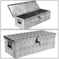 Universal Truck Trailer Tool Box w/ Lock & Key 30x13x10 Aluminum
