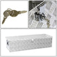 Universal Truck Trailer Tool Box with Lock Aluminum 50x13x10