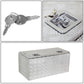 Universal Truck Trailer Tool Box w/ Lock 30x18x17 Aluminum