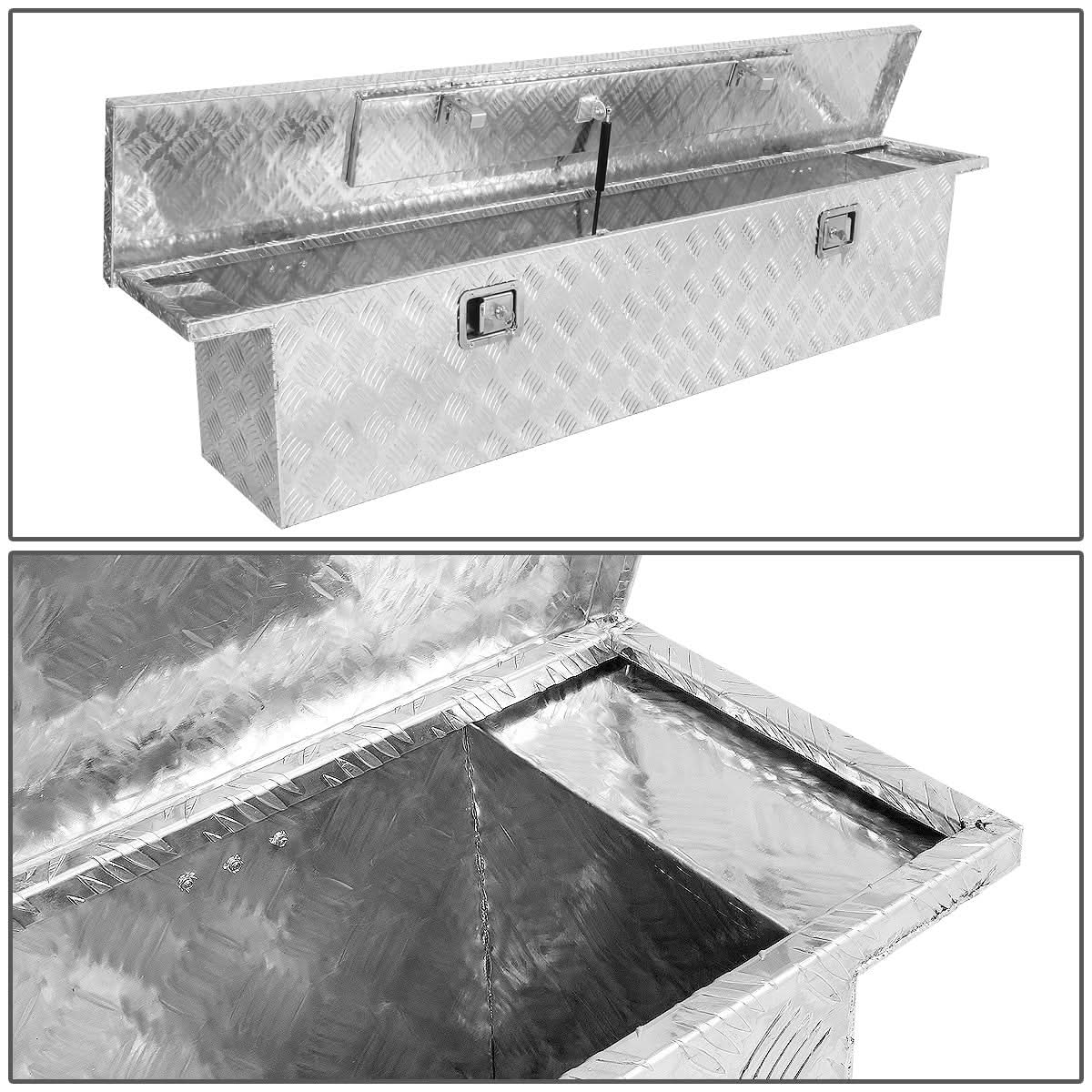 60" Aluminum Crossover Truck Tool Box with Lock & Key