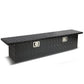 63" Black Aluminum Crossover Truck Tool Box with Lock