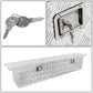 Aluminum Crossover Truck Tool Box with Lock - 69" x 12" x 15.5"
