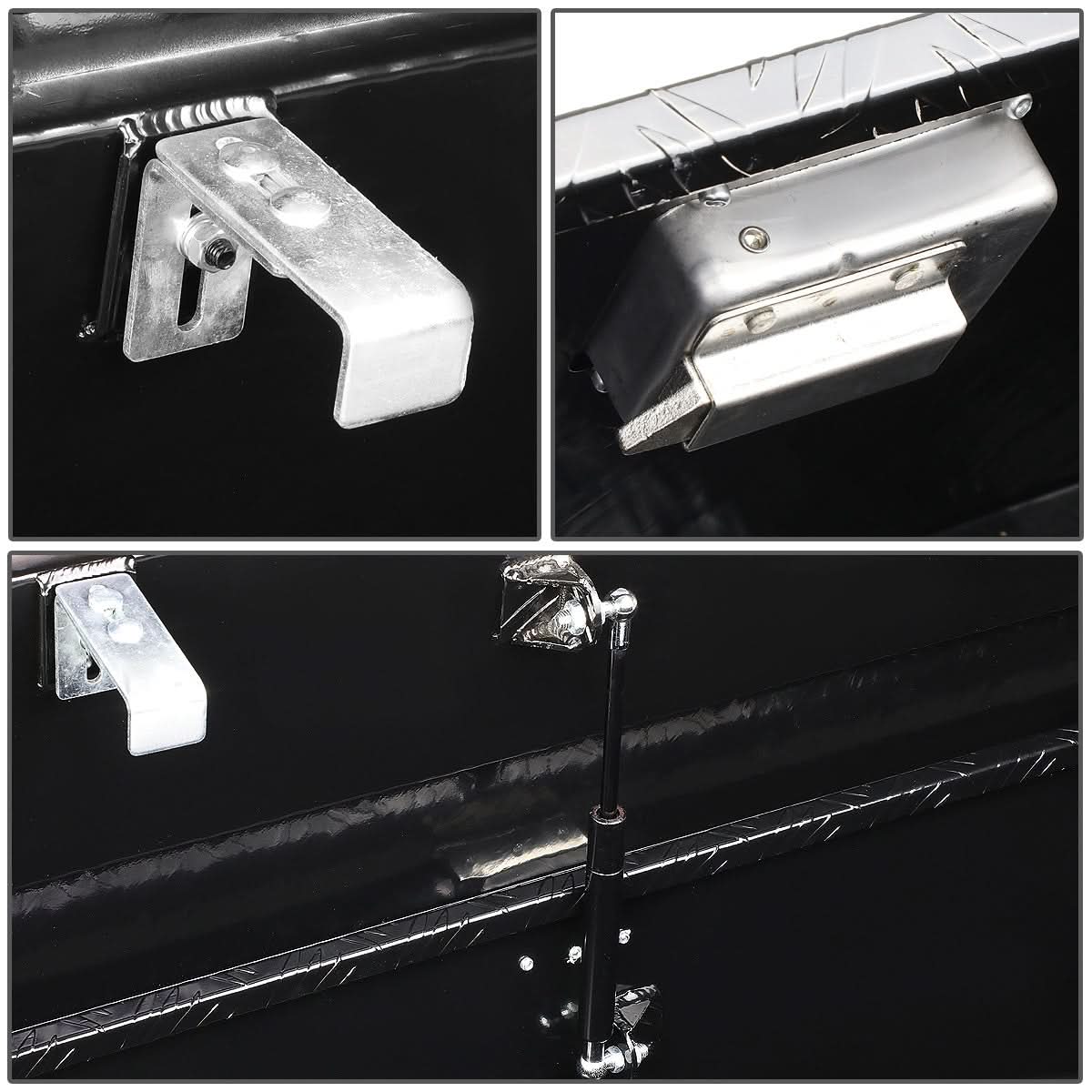 63" Crossover Truck Tool Box with Lock - Aluminum Black