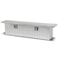 69" Aluminum Crossover Truck Tool Box with Lock and Key - Silver