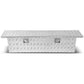 69" Aluminum Crossover Truck Tool Box with Lock and Key - Silver