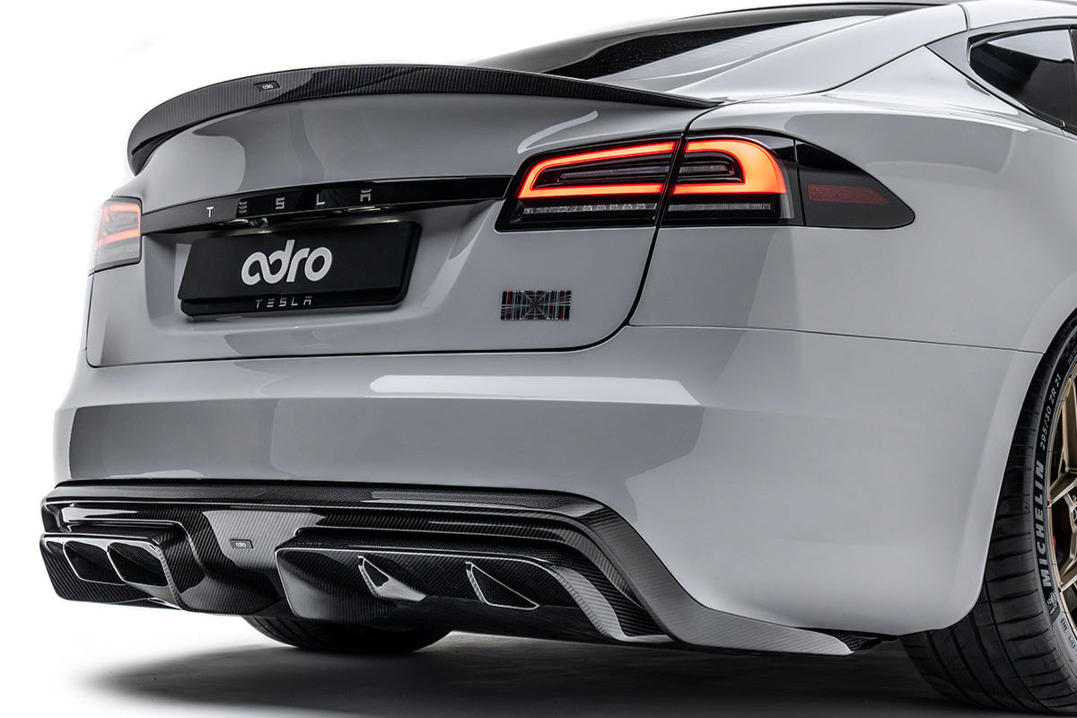 ADRO Tesla Model S Carbon Fiber Rear Diffuser