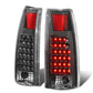89-90 Chevy C1500 C2500 C3500 K1500 K2500 K3500 LED Tail Lights Black