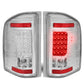 07-14 Chevy Silverado GMC Sierra LED Tail Lights - Chrome/Clear