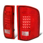 2007-2014 Chevrolet Silverado GMC Sierra LED Tail Lights Chrome Red