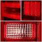14-19 Chevy Silverado GMC Sierra C-Bar Style LED Tail Lights Chrome/Red