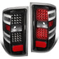 14-19 Chevy Silverado & GMC Sierra Dual LED Tail Lights Black/Clear