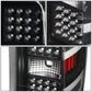 14-19 Chevy Silverado & GMC Sierra Dual LED Tail Lights Black/Clear