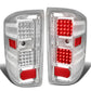 14-19 Chevy Silverado GMC Sierra Dual LED Tail Lights Chrome Clear